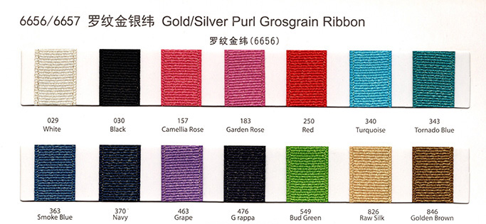 Grosgrain Ribbon Colorcard