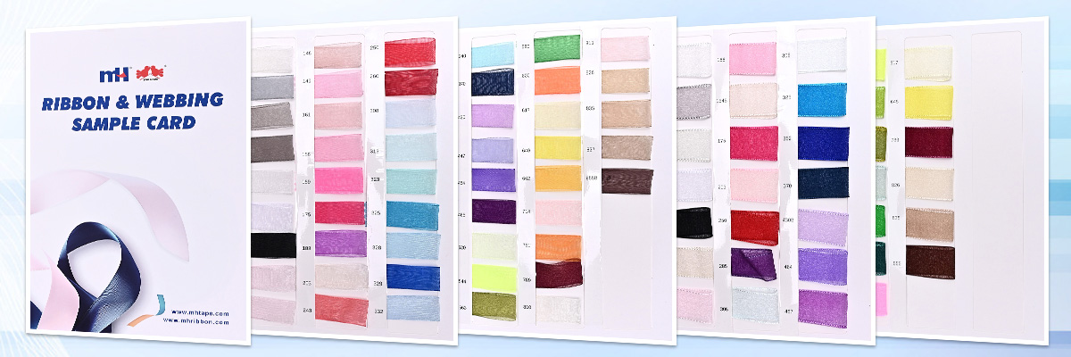 ribbon and webbing sample card