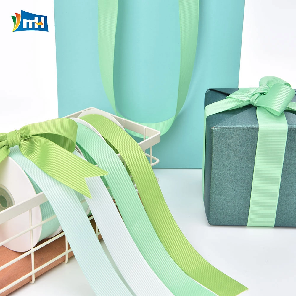 Polyester Grosgrain Green Ribbon