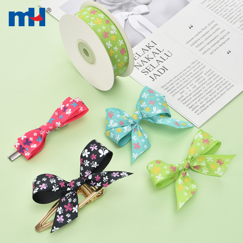 silk screen printing ribbon butterfly