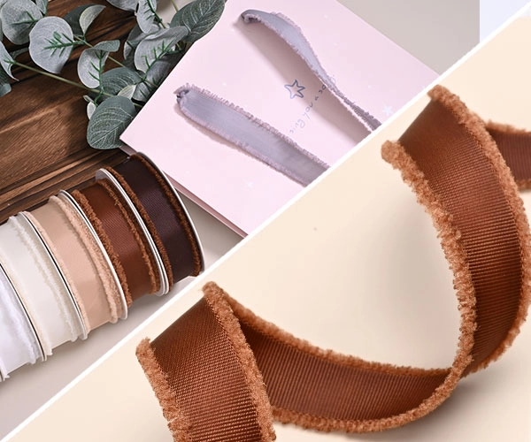 Frayed Edge Grosgrain Ribbon