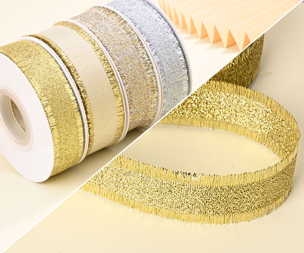 Metallic Grosgrain Ribbon