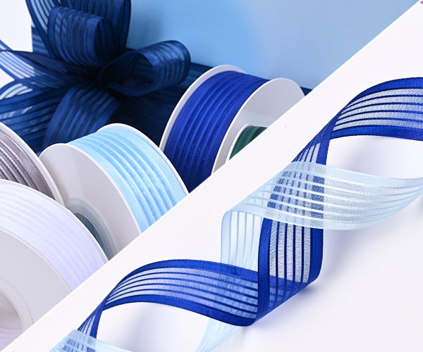 Wide Stripe Organza Ribbon Wide Stripe Organza Ribbon