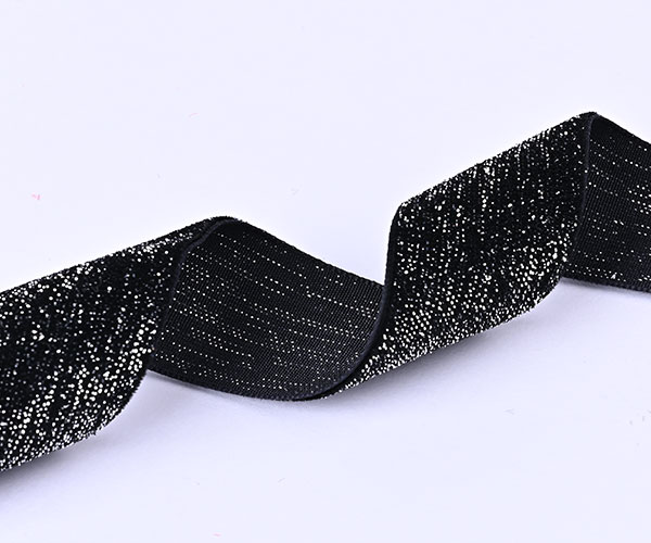 black glitter velvet ribbon