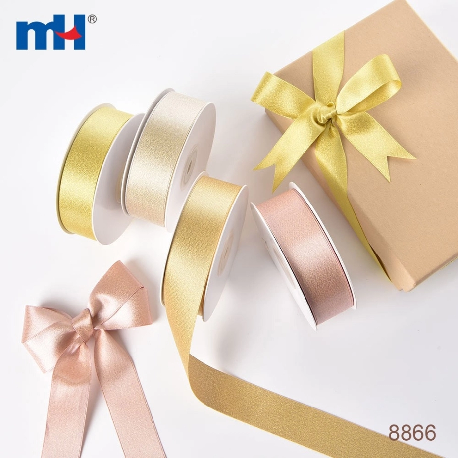 Champagne Golden Packaging Ribbon Bow Color Ribbon Polyester - Temu