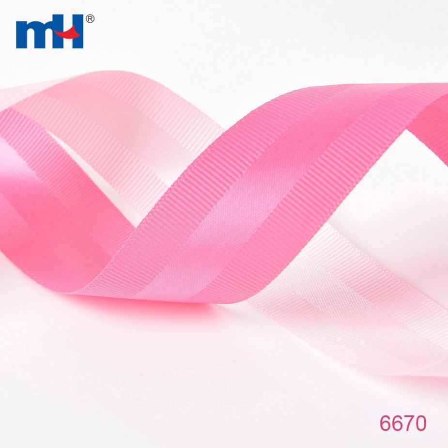 Grossgrain Edge Satin Ribbon