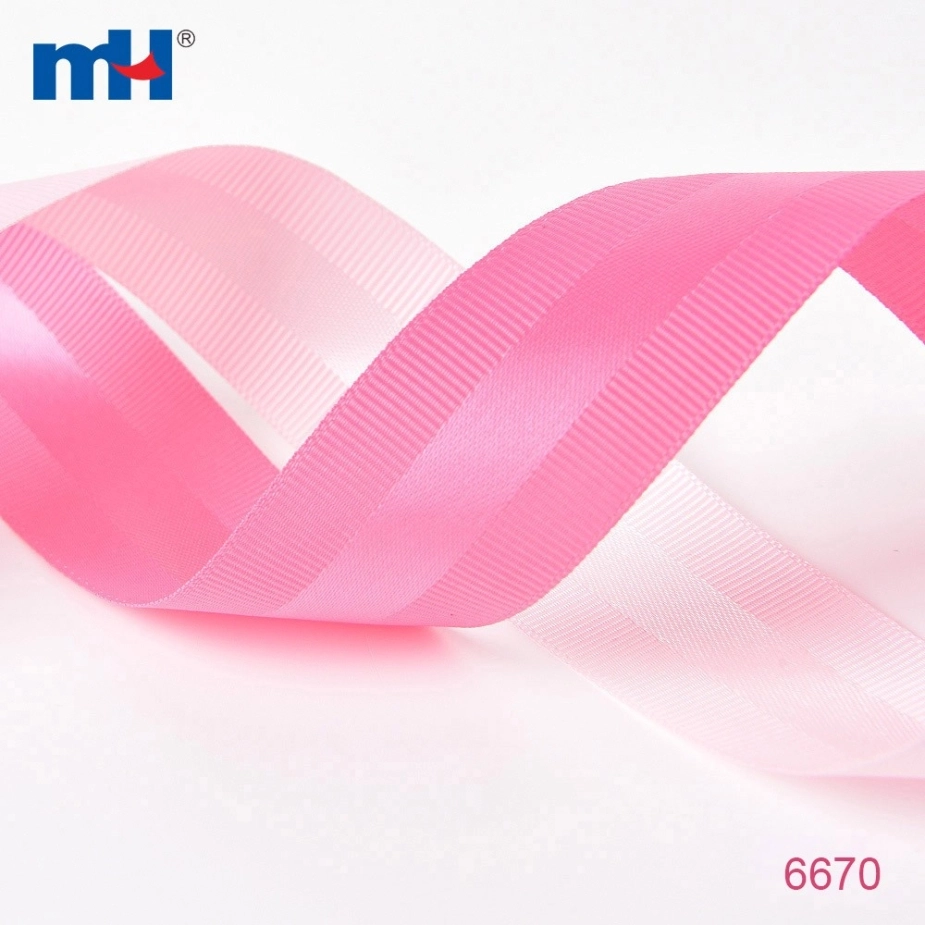 Grossgrain Edge Satin Ribbon