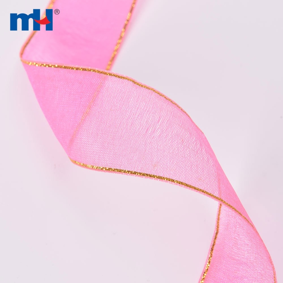 Organza Ribbon with Metallic Yarn