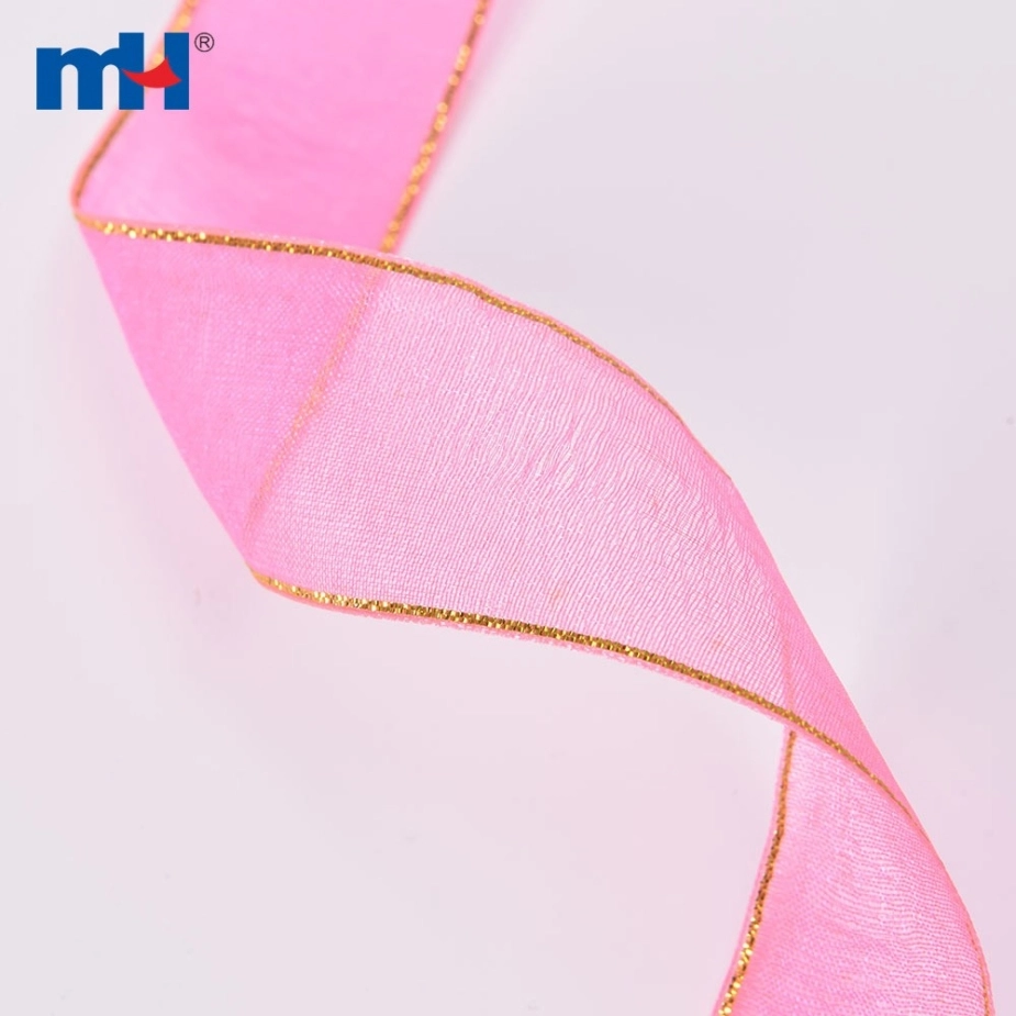 Organza Ribbon with Metallic Yarn