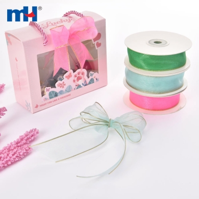 Organza Ribbon with Metallic Yarn