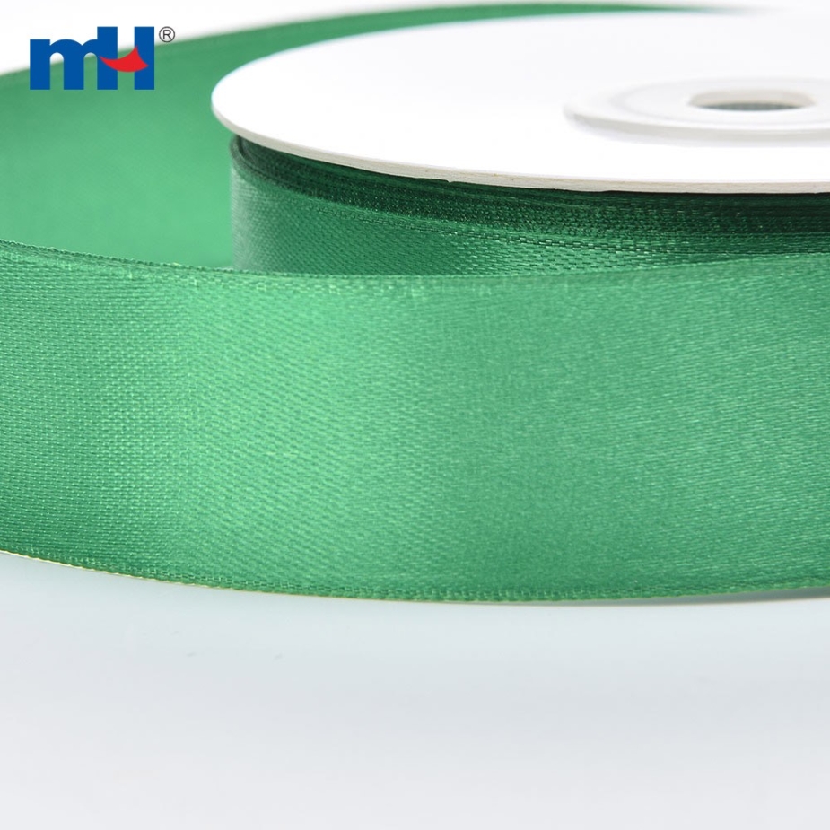 Polyester Double Face Satin Green Shine Ribbon