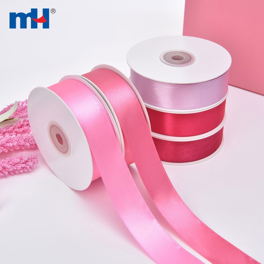 Polyester Double Face Satin Red Shine Ribbon