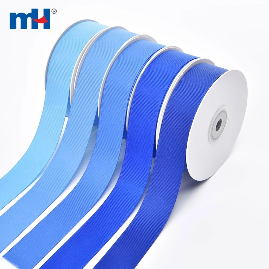 Polyester Grosgrain Blue Ribbon