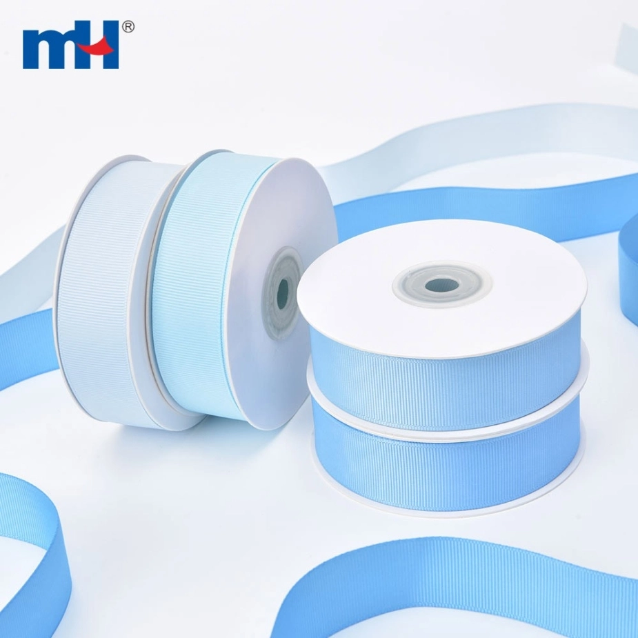 Polyester Grosgrain Blue Ribbon