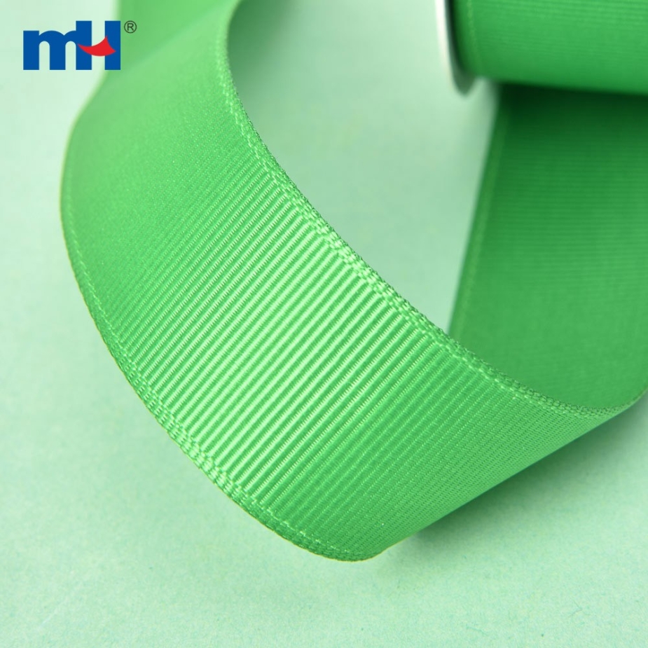 Polyester Grosgrain Green Ribbon