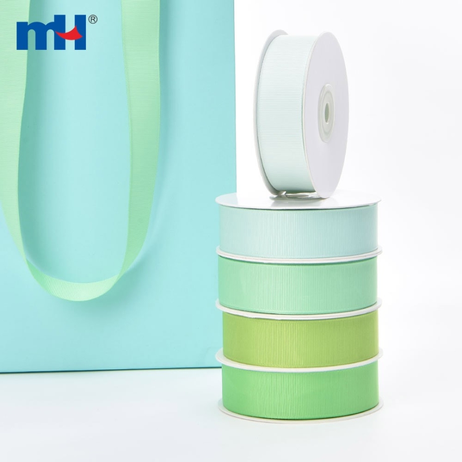 Polyester Grosgrain Green Ribbon