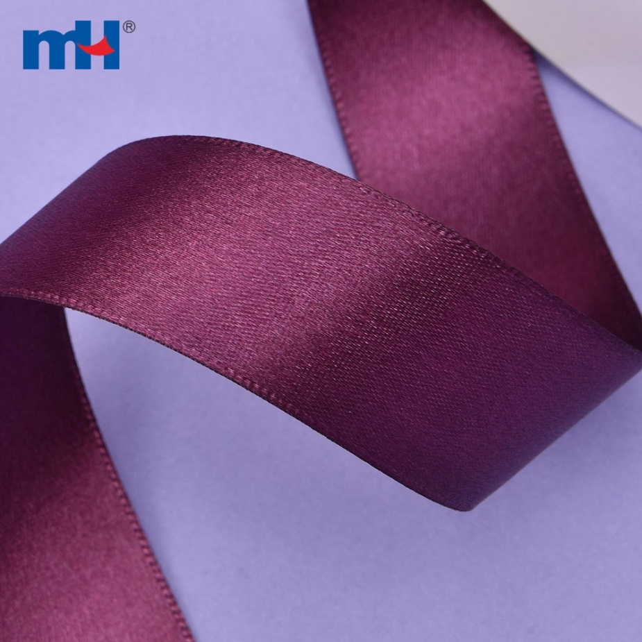 Polyester Single Face Satin Violet Shine Ribbon