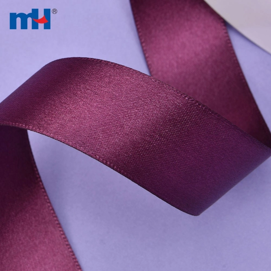 Polyester Single Face Satin Violet Shine Ribbon