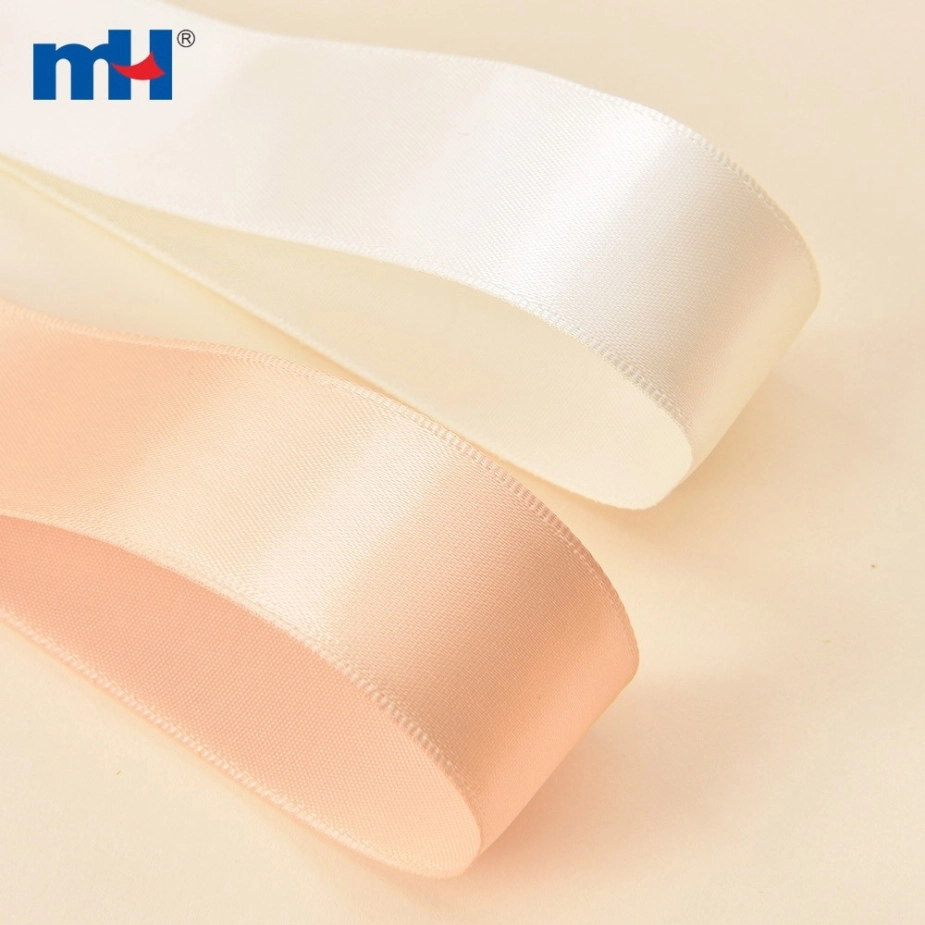 Polyester Single Face Satin Yellow Matt Ribbon