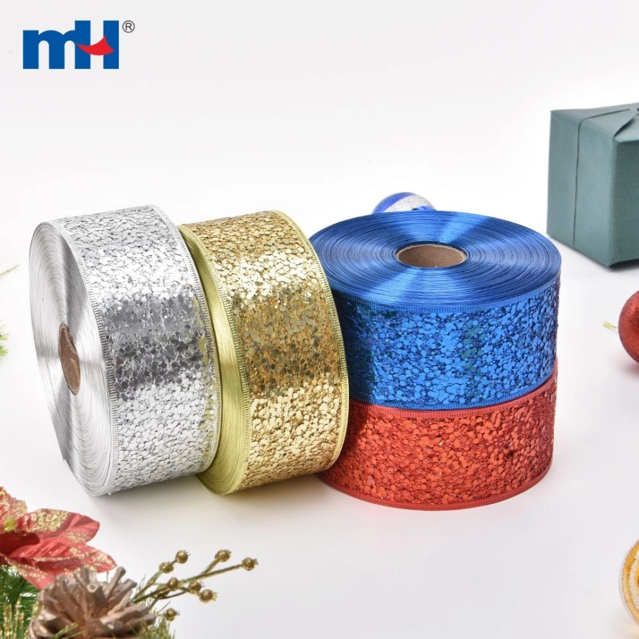 Sequin Mesh Wired Edge