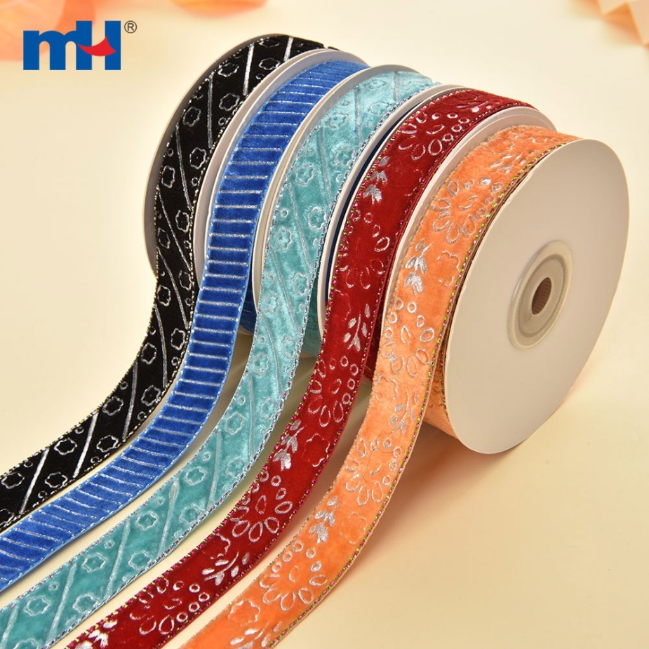 Embrossed Velvet Ribbon