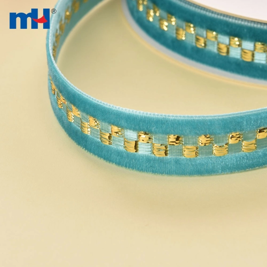 Velvet Ribbon with Sequins