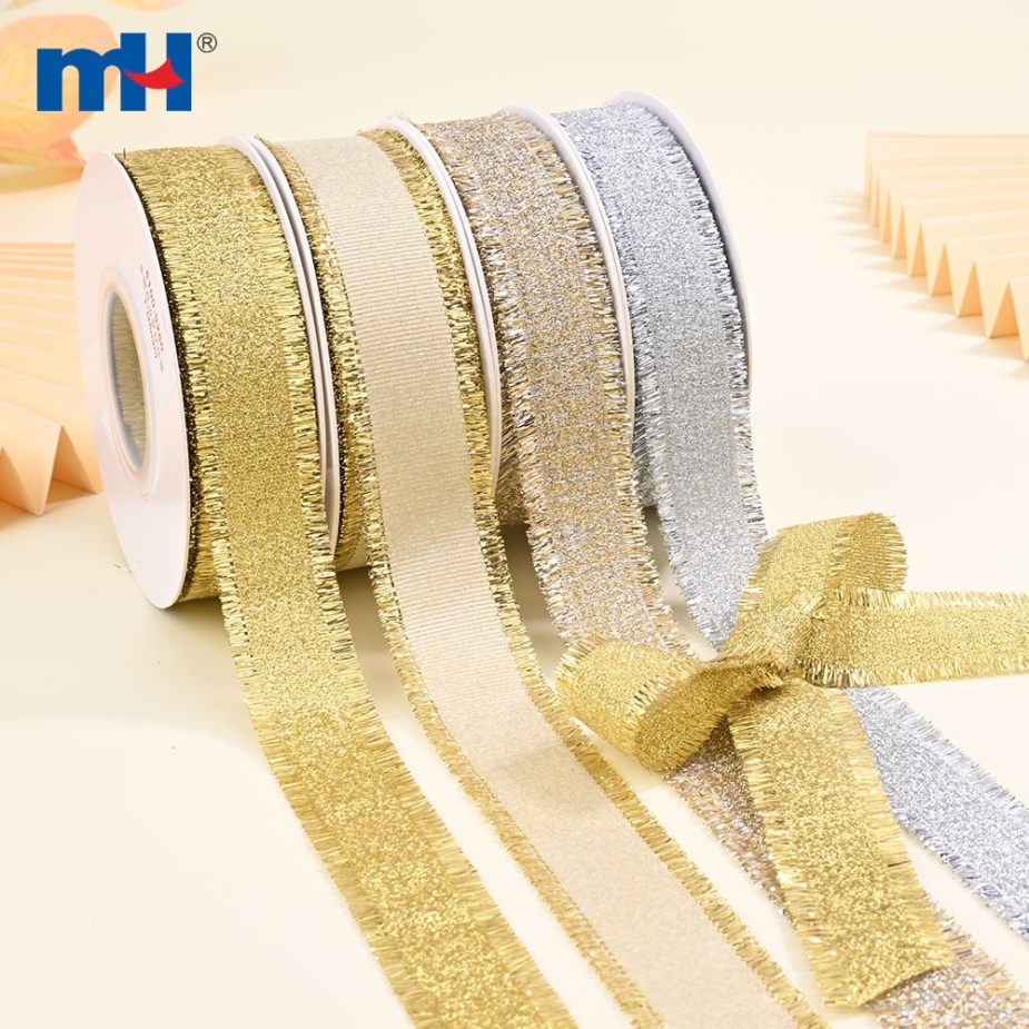 Metallic Grosgrain Ribbon
