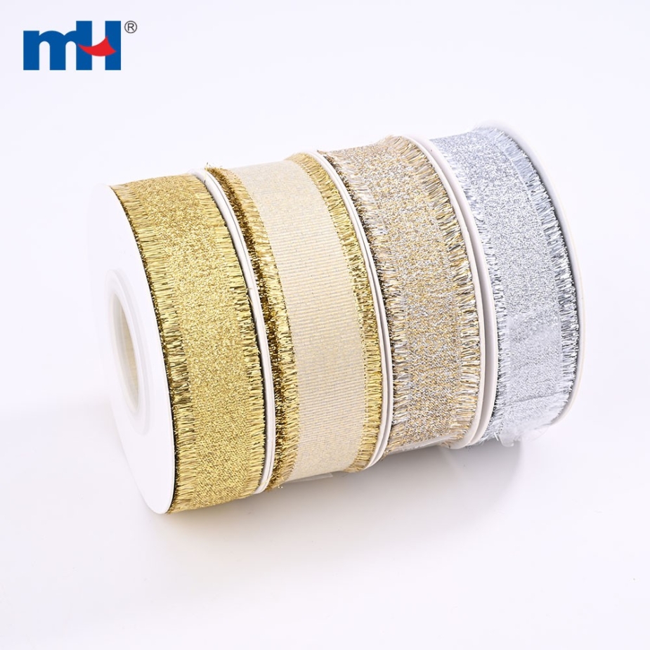 Metallic Grosgrain Ribbon