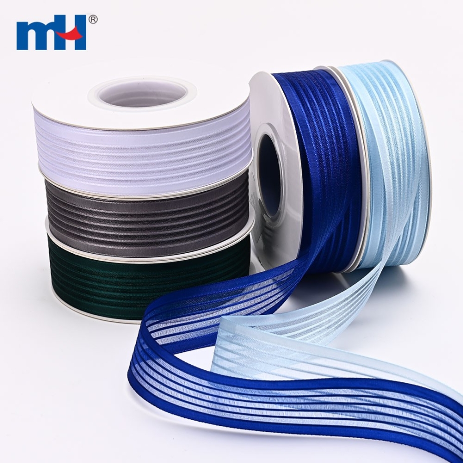 Striped Organza Ribbon