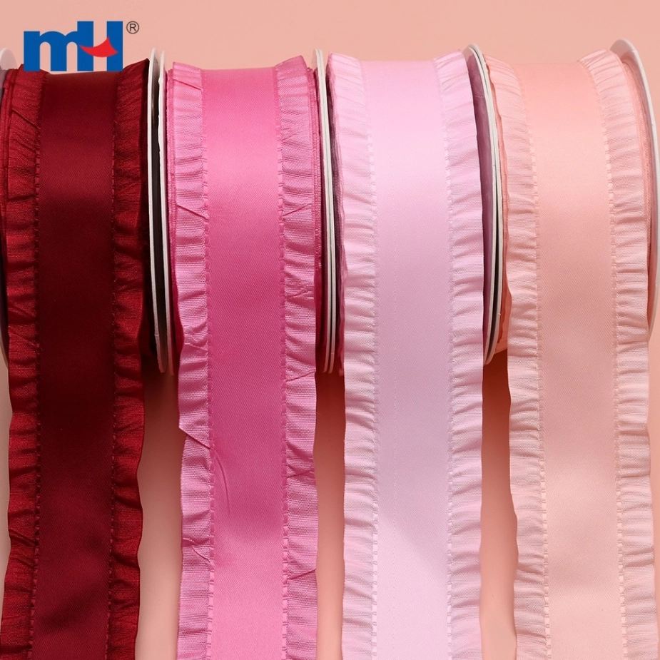 Ruffle Edge Satin Ribbon