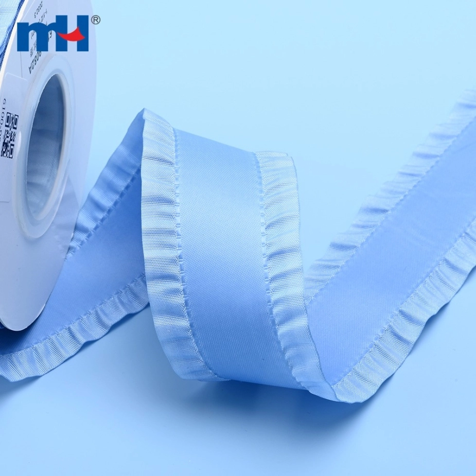 Ruffle Edge Satin Ribbon