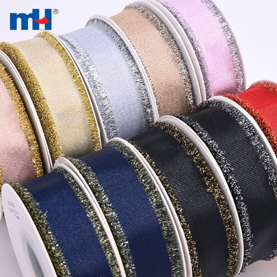 Tinsel Edge Grosgrain Ribbon