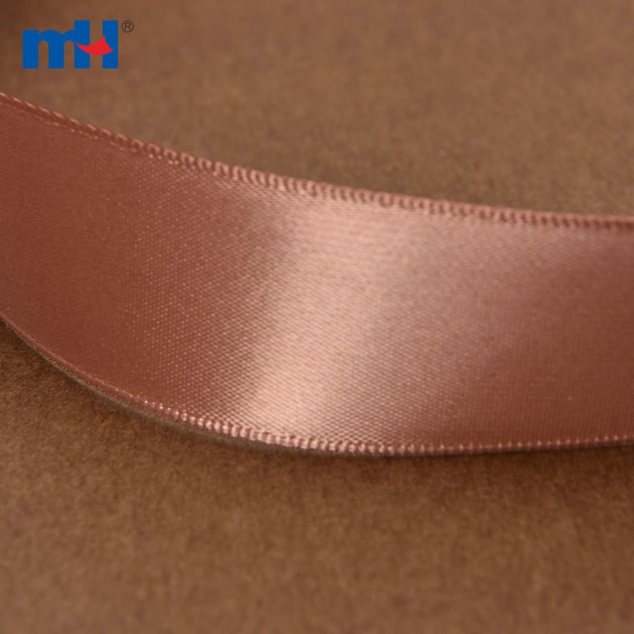 Polyester Double Face Satin Brown Matt Ribbon
