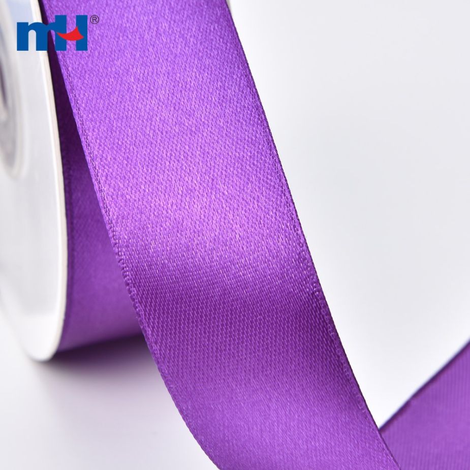Polyester Double Face Satin Violet Shine Ribbon