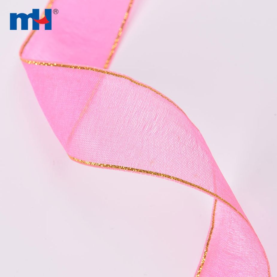Organza Ribbon with Metallic Yarn