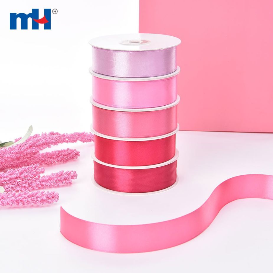 Polyester Double Face Satin Red Shine Ribbon