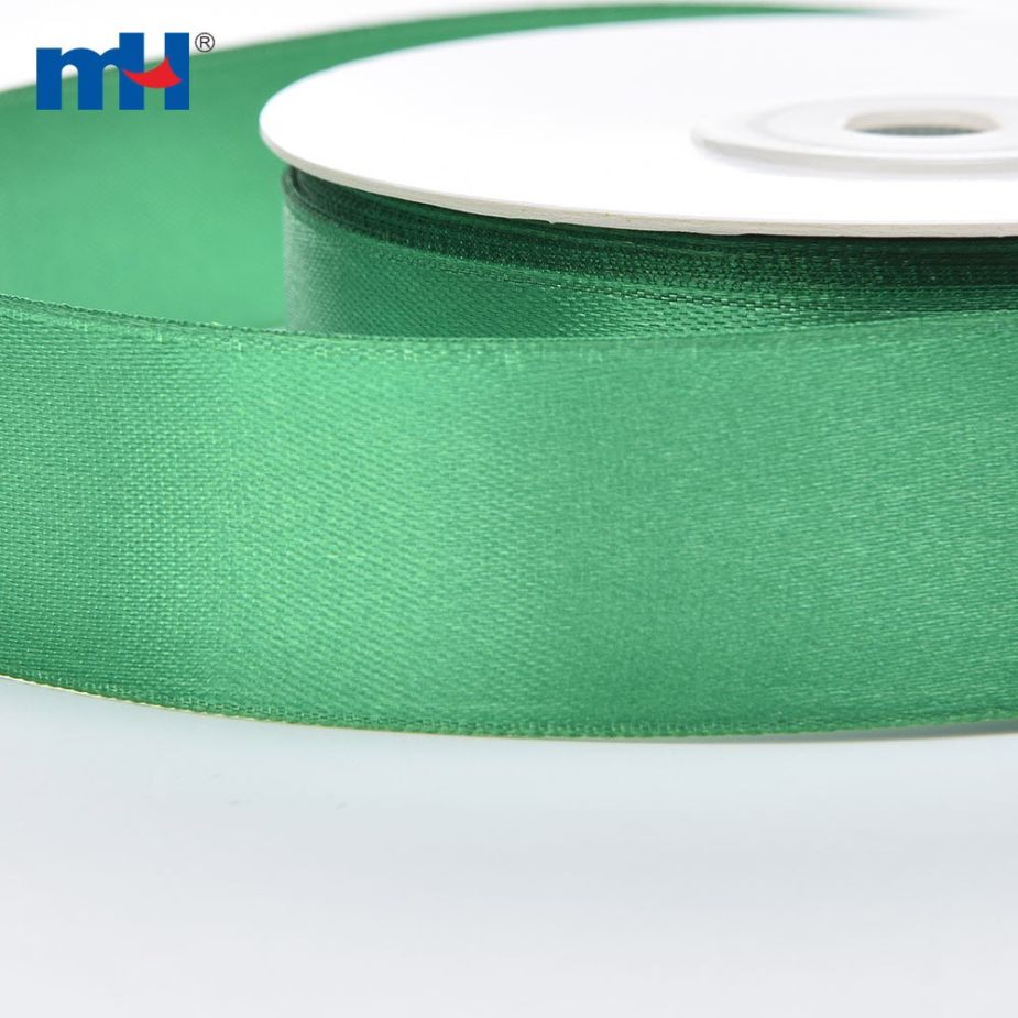 Polyester Double Face Satin Green Shine Ribbon