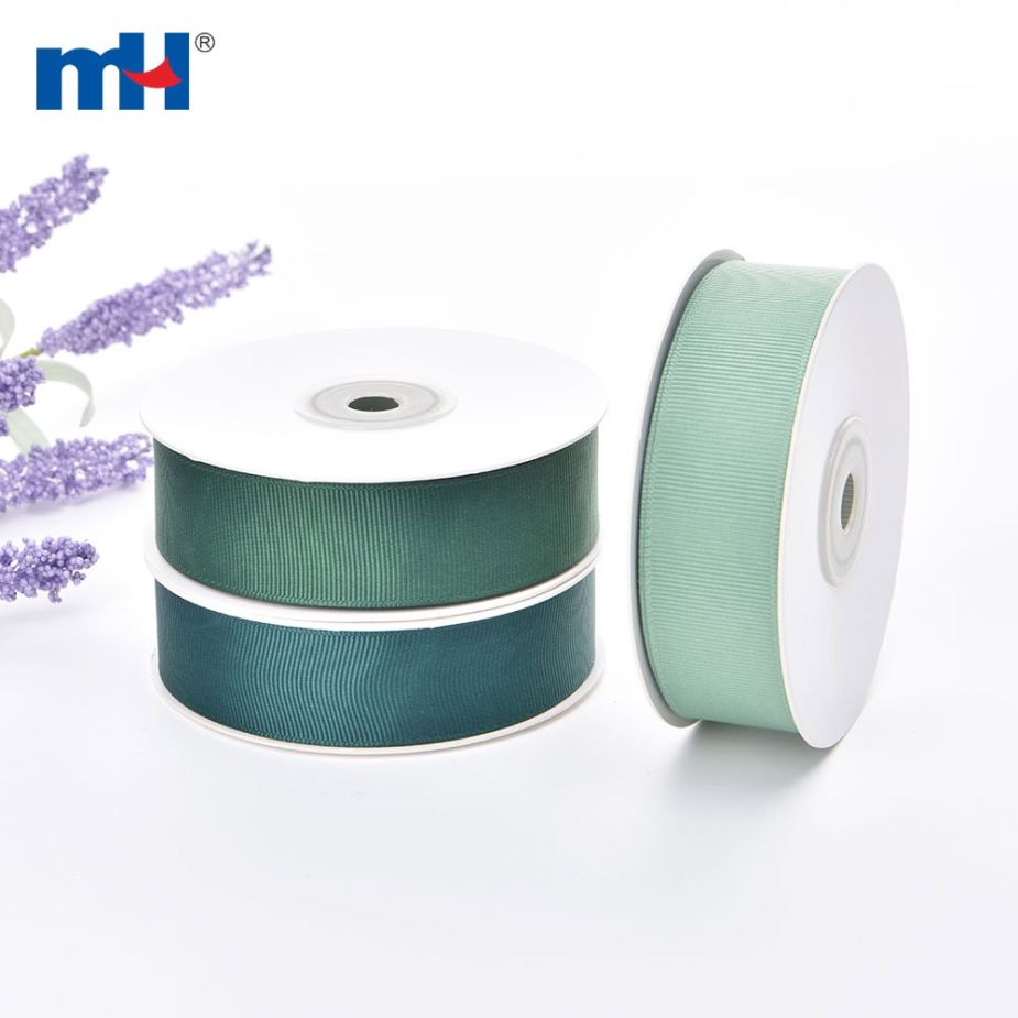 Polyester Grosgrain Green Ribbon