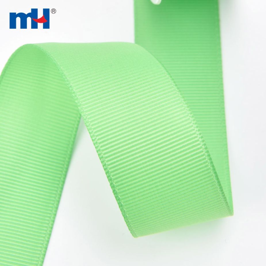 Polyester Grosgrain Green Ribbon
