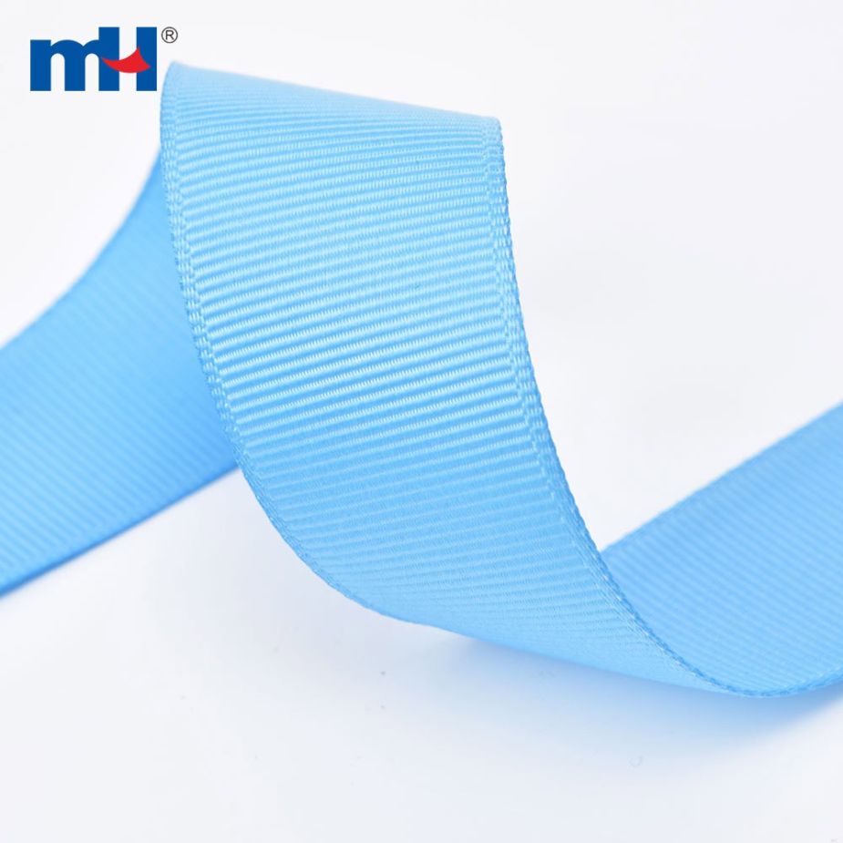 Polyester Grosgrain Blue Ribbon